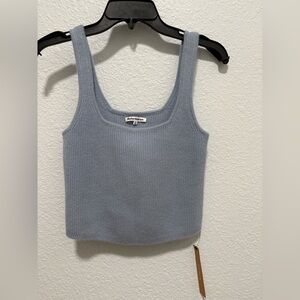New Reformation light Blue 100%cashmere Tank Top Sz S MSRP:$128 Firm price